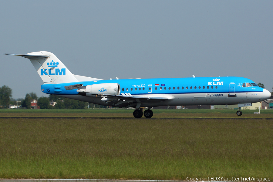 KLM Cityhopper Fokker 70 (PH-KZC) | Photo 291220