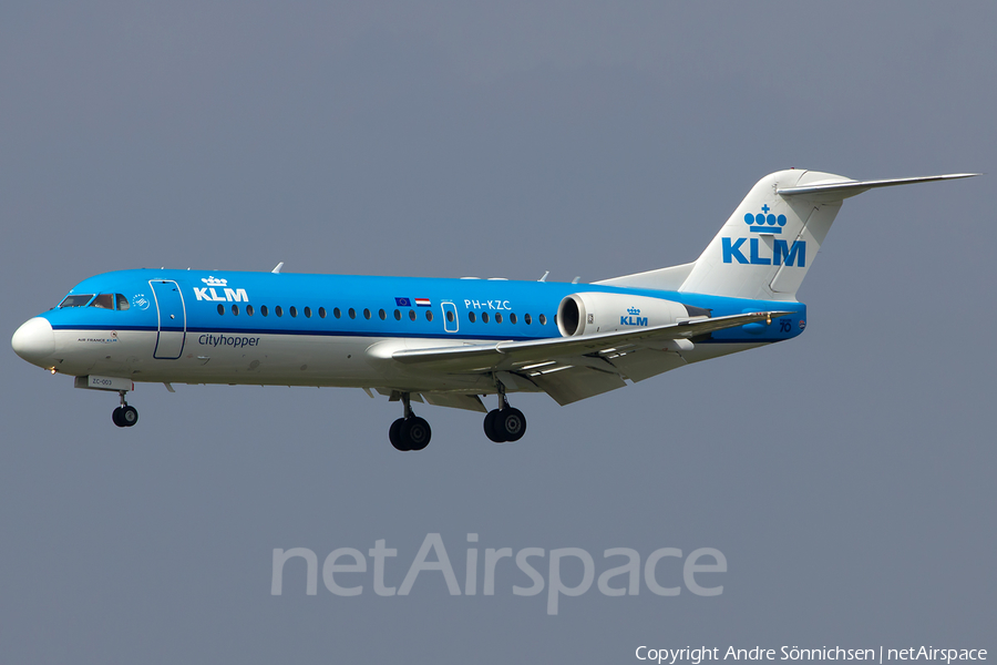 KLM Cityhopper Fokker 70 (PH-KZC) | Photo 74802