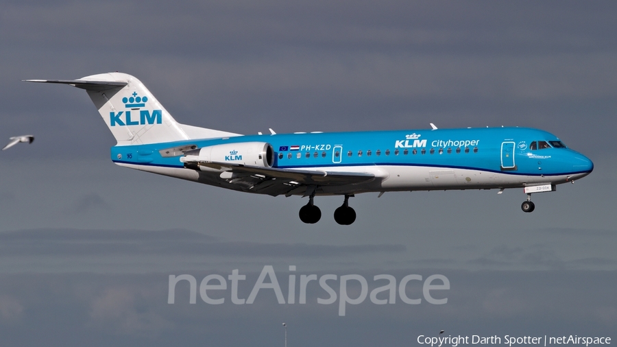 KLM Cityhopper Fokker 70 (PH-KZD) | Photo 234407
