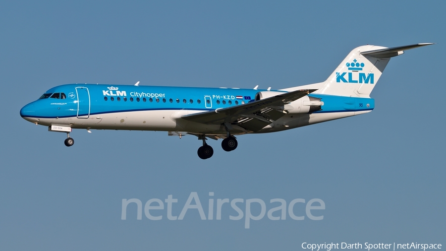 KLM Cityhopper Fokker 70 (PH-KZD) | Photo 237038