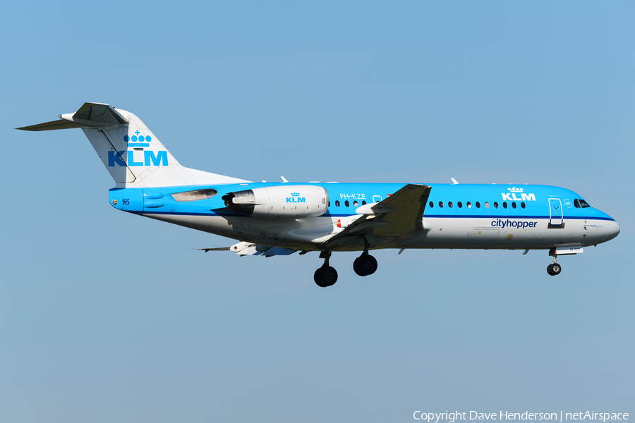 KLM Cityhopper Fokker 70 (PH-KZE) | Photo 450213