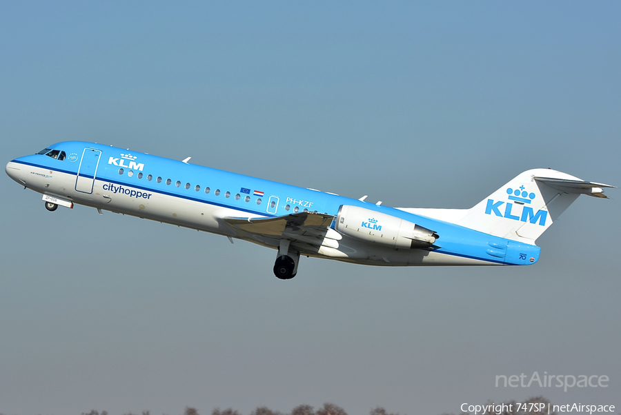 KLM Cityhopper Fokker 70 (PH-KZF) | Photo 44339