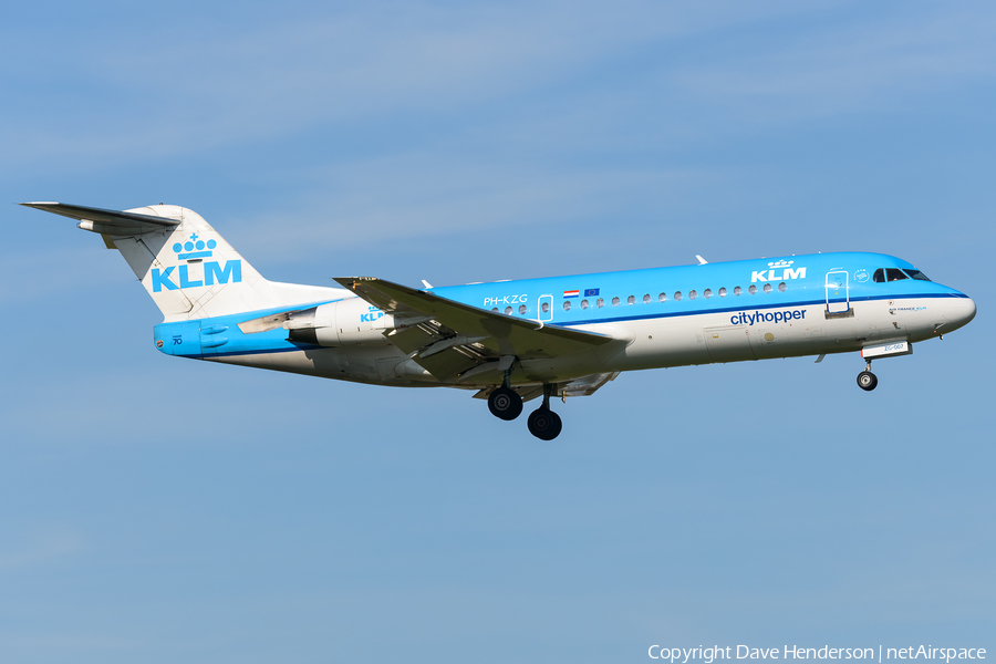 KLM Cityhopper Fokker 70 (PH-KZG) | Photo 450194