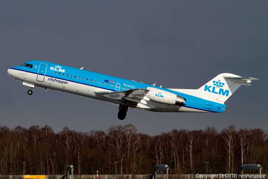 KLM Cityhopper Fokker 70 (PH-KZG) | Photo 401568