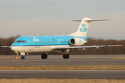 KLM Cityhopper Fokker 70 (PH-KZI) at  Luxembourg - Findel, Luxembourg