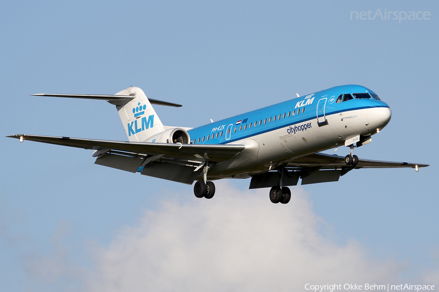 KLM Cityhopper Fokker 70 (PH-KZK) | Photo 42109
