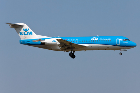 KLM Cityhopper Fokker 70 (PH-KZM) at  Amsterdam - Schiphol, Netherlands