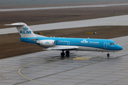 KLM Cityhopper Fokker 70 (PH-KZM) at  Hannover - Langenhagen, Germany