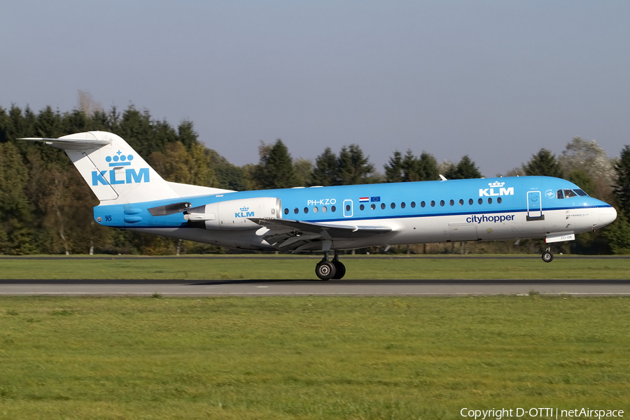 KLM Cityhopper Fokker 70 (PH-KZO) | Photo 454441