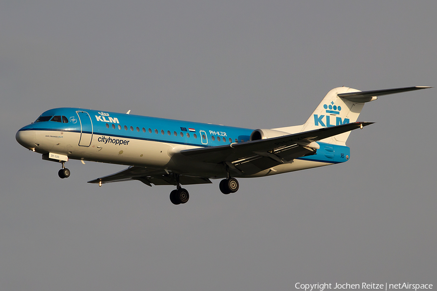 KLM Cityhopper Fokker 70 (PH-KZR) | Photo 53281