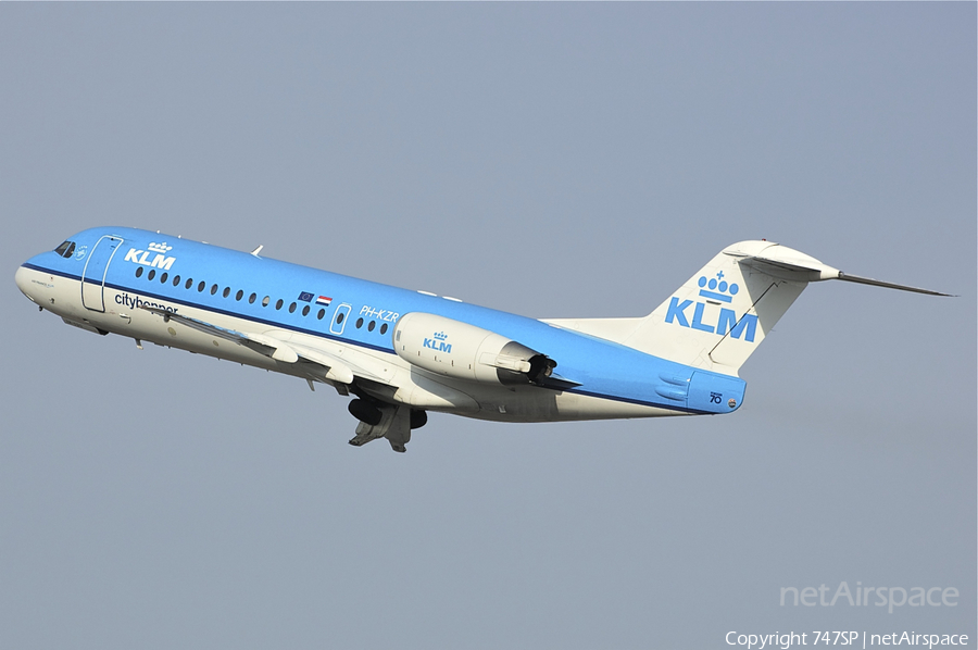 KLM Cityhopper Fokker 70 (PH-KZR) | Photo 38105