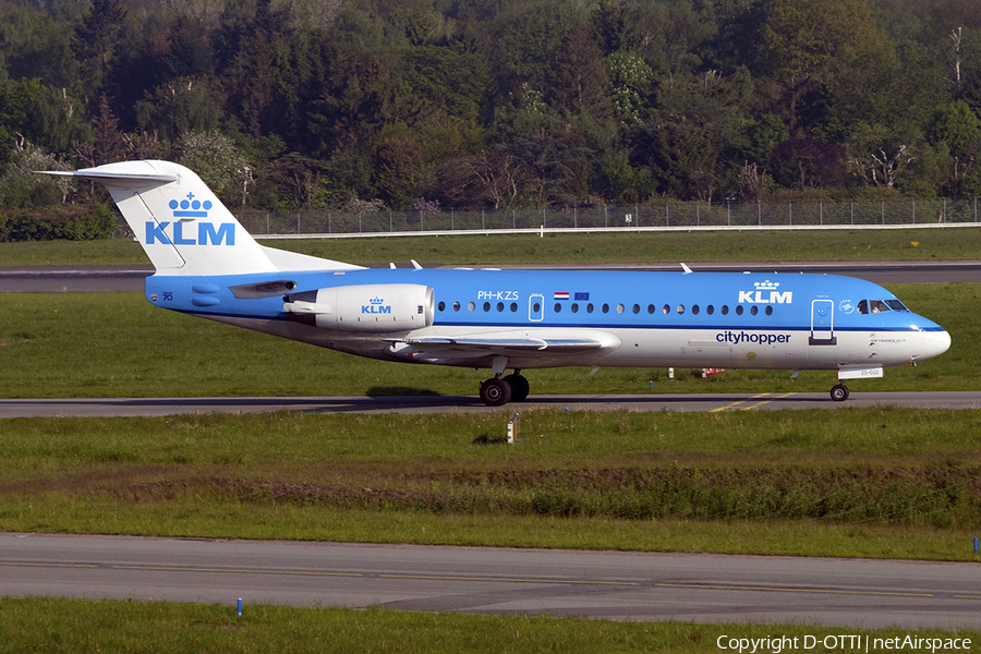 KLM Cityhopper Fokker 70 (PH-KZS) | Photo 290304
