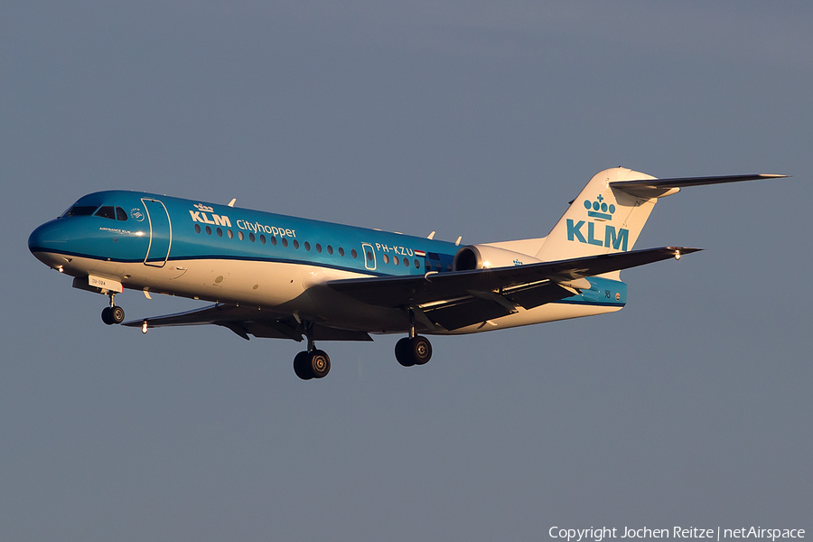 KLM Cityhopper Fokker 70 (PH-KZU) | Photo 82122
