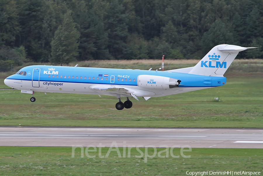 KLM Cityhopper Fokker 70 (PH-KZV) | Photo 393628