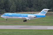 KLM Cityhopper Fokker 70 (PH-KZV) at  Hannover - Langenhagen, Germany