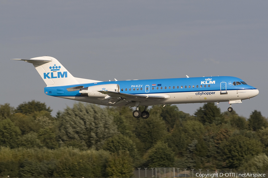 KLM Cityhopper Fokker 70 (PH-KZV) | Photo 277839