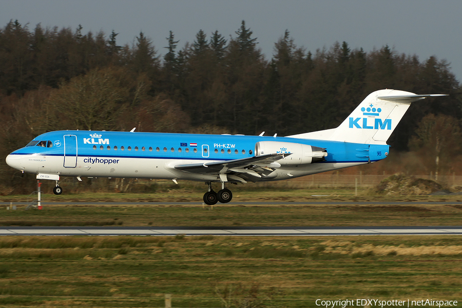 KLM Cityhopper Fokker 70 (PH-KZW) | Photo 280169