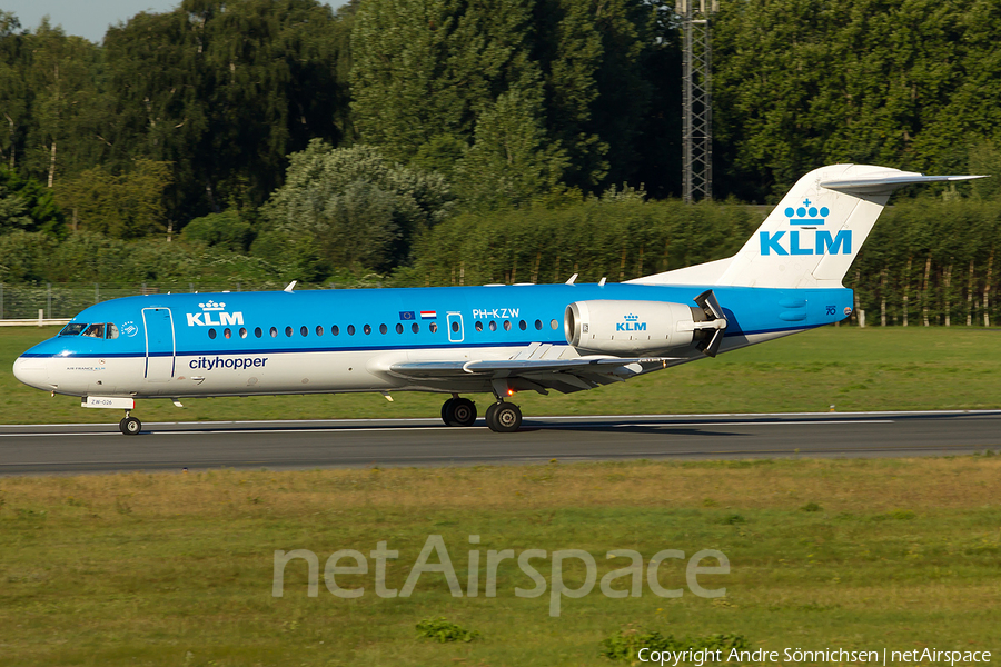 KLM Cityhopper Fokker 70 (PH-KZW) | Photo 31148