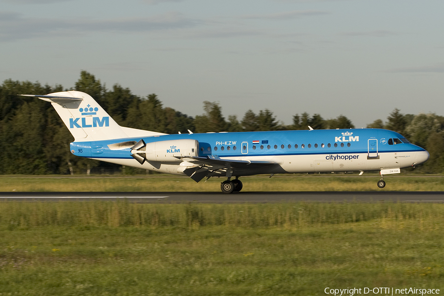 KLM Cityhopper Fokker 70 (PH-KZW) | Photo 277589