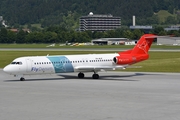 Denim Air Fokker 100 (PH-MJP) at  Innsbruck - Kranebitten, Austria