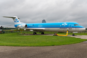 KLM Cityhopper Fokker 100 (PH-OFA) at  Lelystad, Netherlands