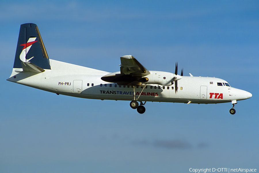 Trans Travel Airlines - TTA Fokker 50 (PH-PRJ) | Photo 534790