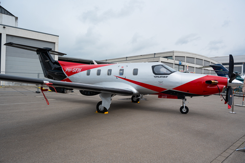 Silver Flight Pilatus PC-12/47E (NGX) (PH-SFH) at  Friedrichshafen, Germany