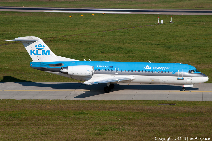 KLM Cityhopper Fokker 70 (PH-WXA) | Photo 209428