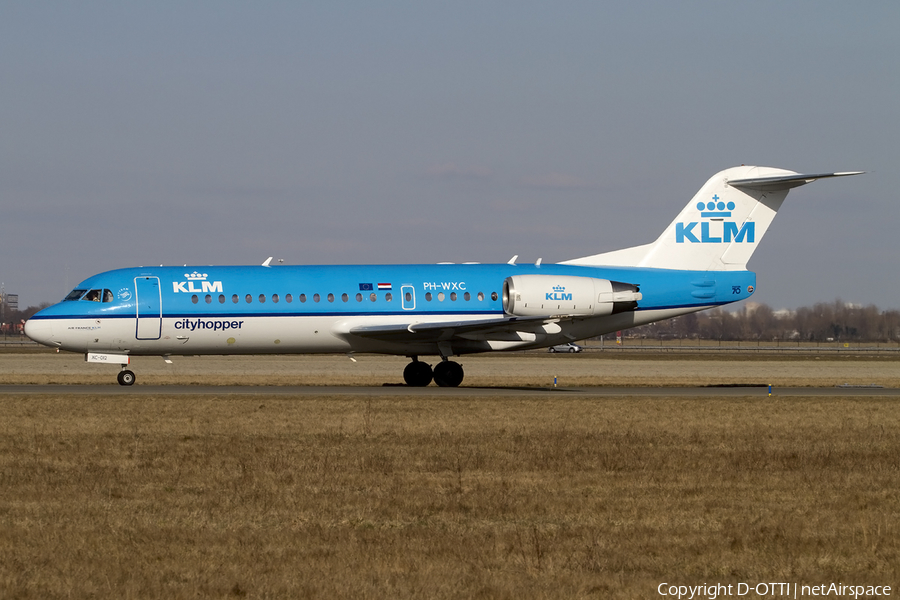 KLM Cityhopper Fokker 70 (PH-WXC) | Photo 404794