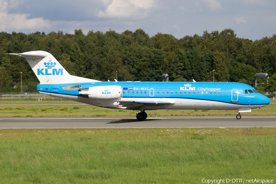 KLM Cityhopper Fokker 70 (PH-WXC) | Photo 512596