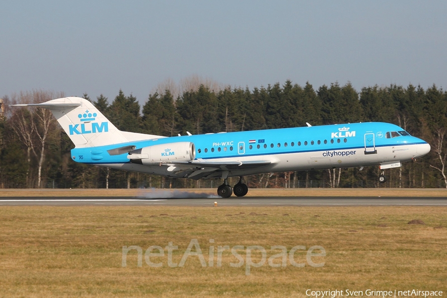 KLM Cityhopper Fokker 70 (PH-WXC) | Photo 42509