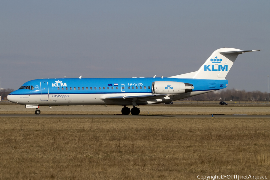 KLM Cityhopper Fokker 70 (PH-WXD) | Photo 404792