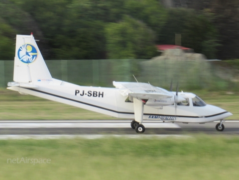 SXM Airways Britten-Norman BN-2B-20 Islander (PJ-SBH) at  St. Bathelemy - Gustavia, Guadeloupe