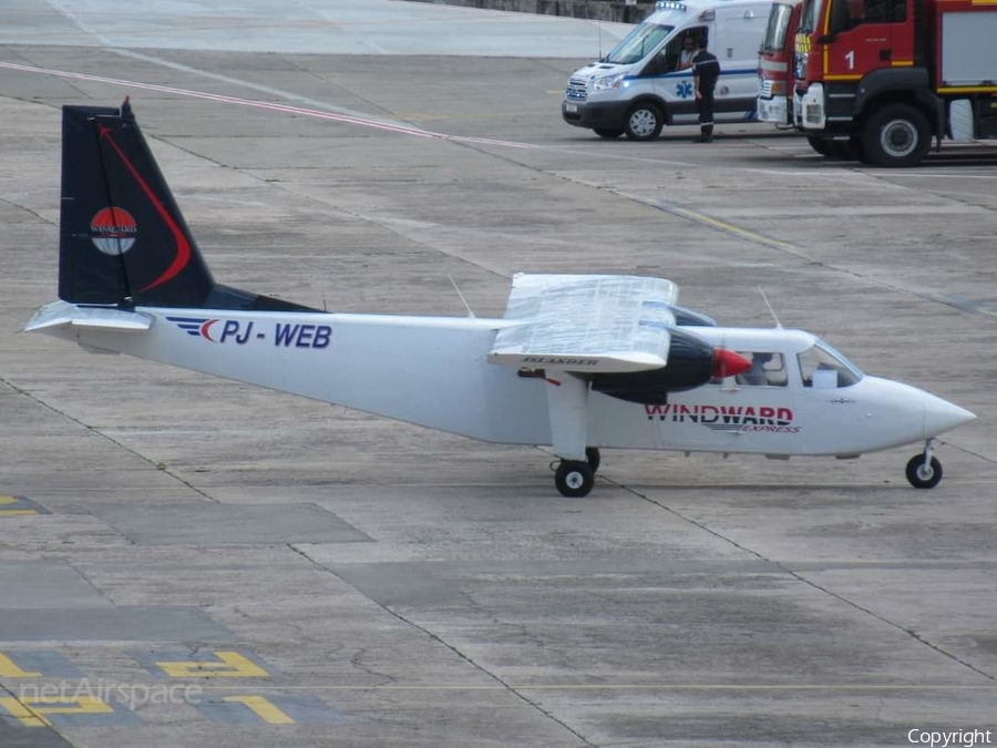 Windward Express Airways Britten-Norman BN-2A-20 Islander (PJ-WEB) | Photo 610641