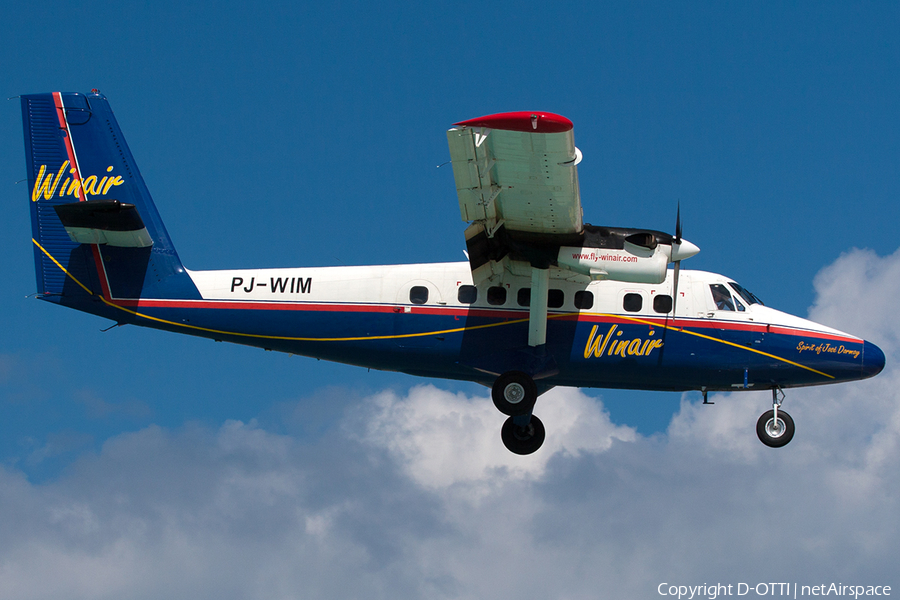 WinAir de Havilland Canada DHC-6-300 Twin Otter (PJ-WIM) | Photo 216816