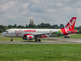 Indonesia AirAsia Airbus A320-216 (PK-AXU) at  Palembang - Sultan Mahmud Badaruddin II International, Indonesia