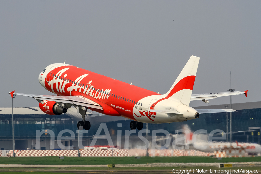 Indonesia AirAsia Airbus A320-216 (PK-AXV) | Photo 374050
