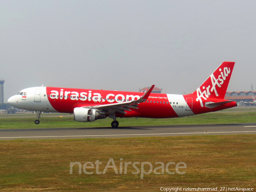 Indonesia AirAsia Airbus A320-216 (PK-AZE) | Photo 622283
