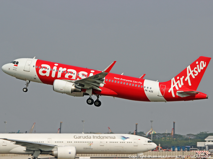Indonesia AirAsia Airbus A320-216 (PK-AZE) | Photo 78735
