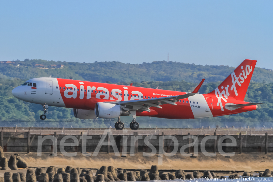 Indonesia AirAsia Airbus A320-216 (PK-AZE) | Photo 368269