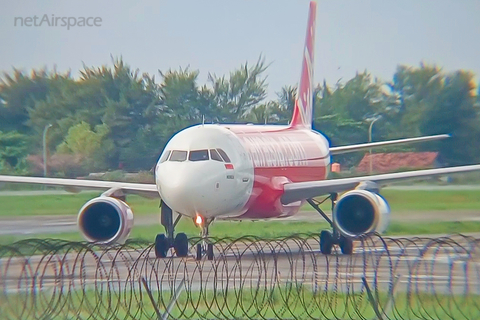 Indonesia AirAsia Airbus A320-216 (PK-AZE) at  Yogyakarta - International, Indonesia