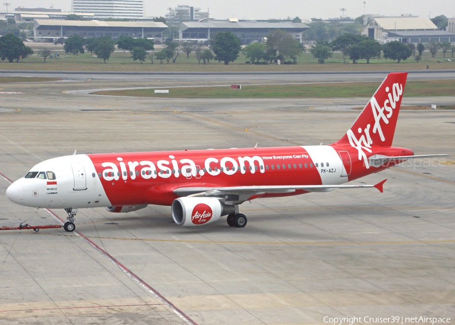 Indonesia AirAsia Airbus A320-216 (PK-AZJ) | Photo 352655