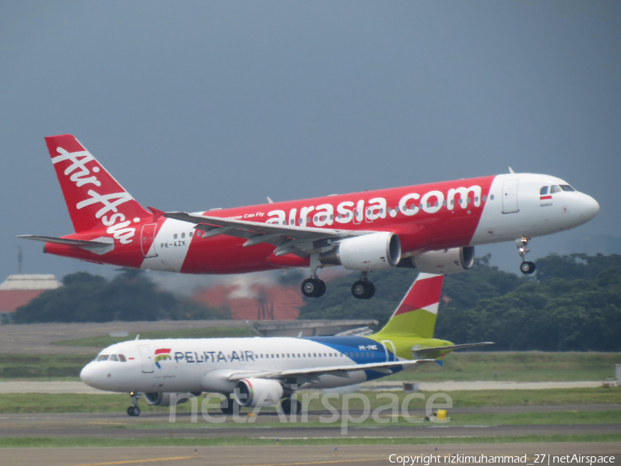 Indonesia AirAsia Airbus A320-216 (PK-AZK) | Photo 622006