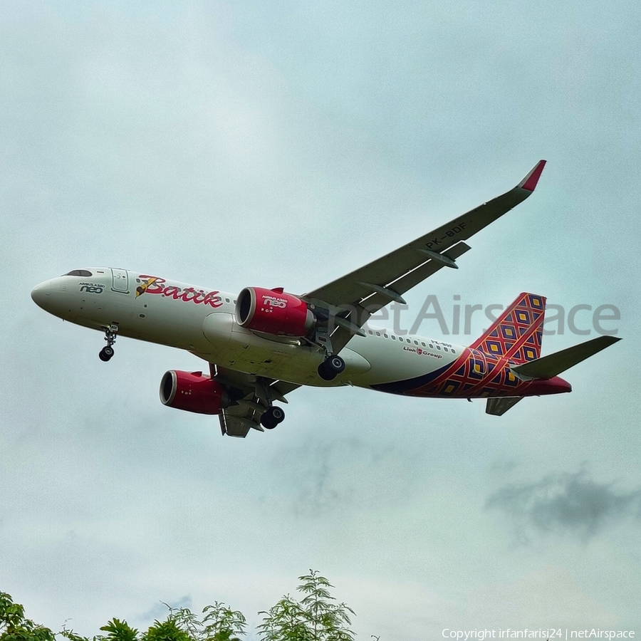 Batik Air Airbus A320-251N (PK-BDF) | Photo 598197