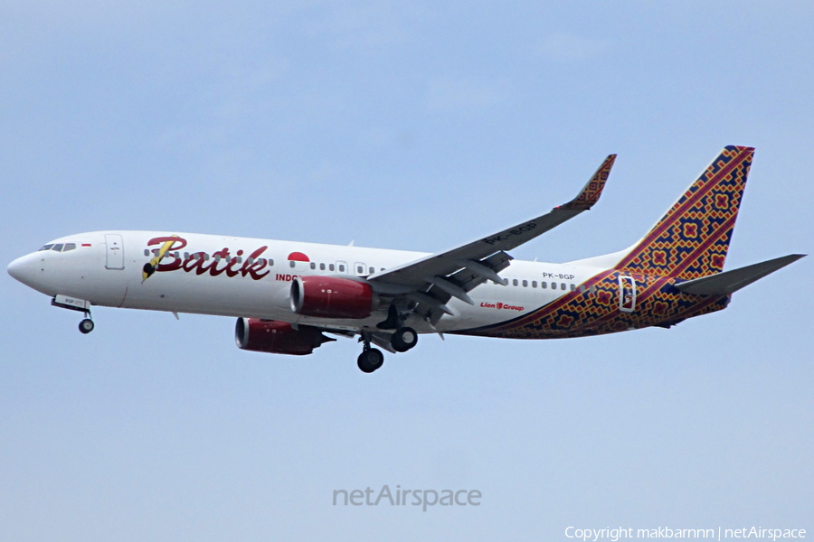 Batik Air Boeing 737-86N (PK-BGP) | Photo 530241