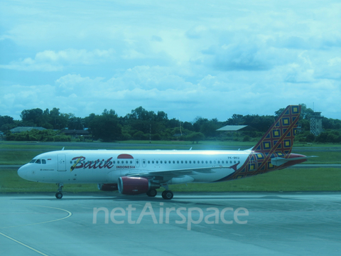 Batik Air Airbus A320-214 (PK-BKU) at  Palembang - Sultan Mahmud Badaruddin II International, Indonesia