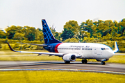 Sriwijaya Air Boeing 737-524 (PK-CLE) at  Palembang - Sultan Mahmud Badaruddin II International, Indonesia