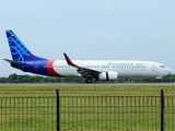 Sriwijaya Air Boeing 737-81Q (PK-CLQ) at  Medan - Kualanamu International, Indonesia