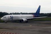 Sriwijaya Air Boeing 737-8BK (PK-CMQ) at  Balikpapan Sepinggan - International, Indonesia