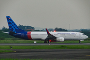 Sriwijaya Air Boeing 737-86N (PK-CRA) at  Adisumarmo International, Indonesia